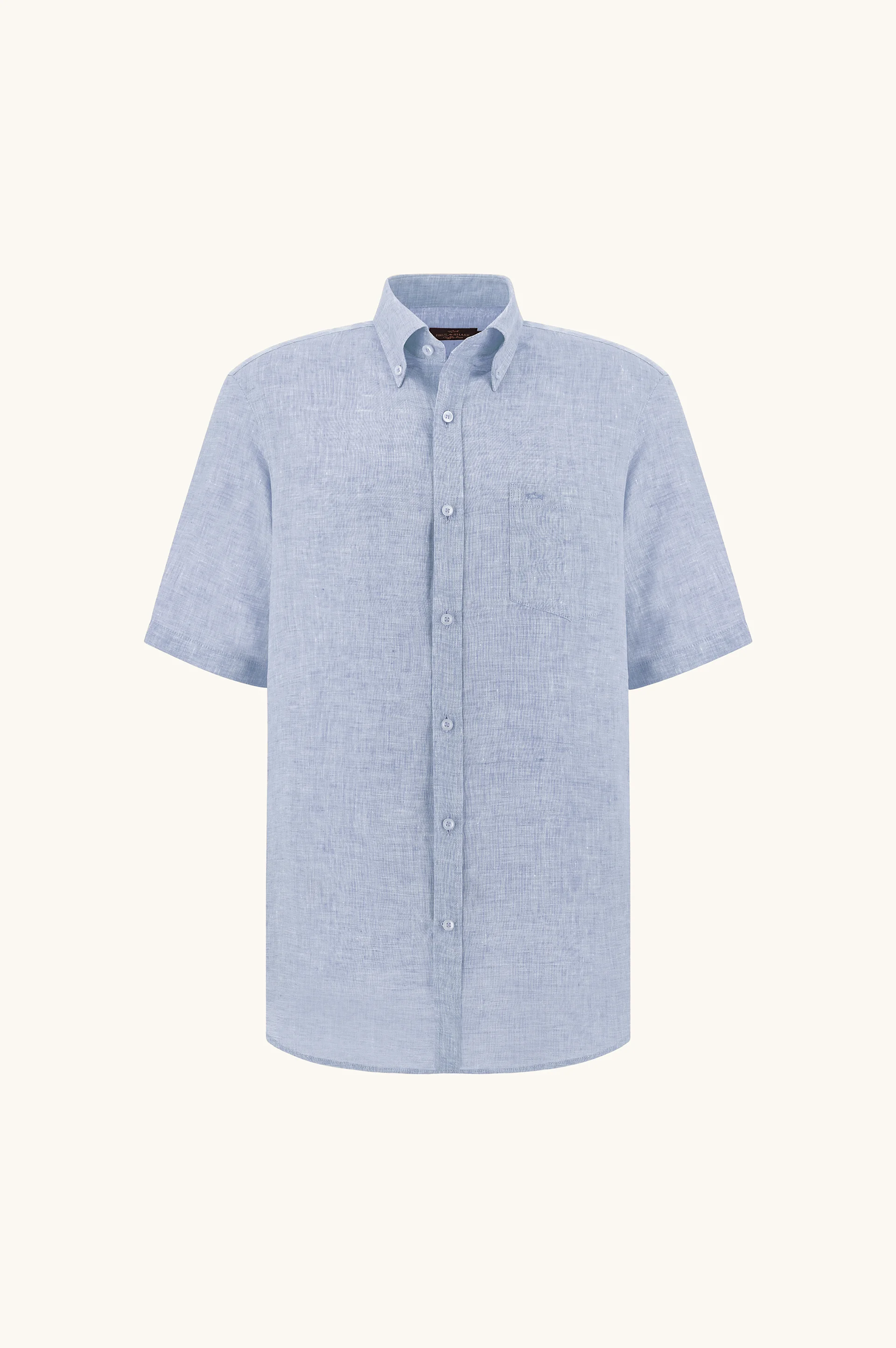 SOFFIO LINEN SHIRT WITH SHORT SLEEVES - 1