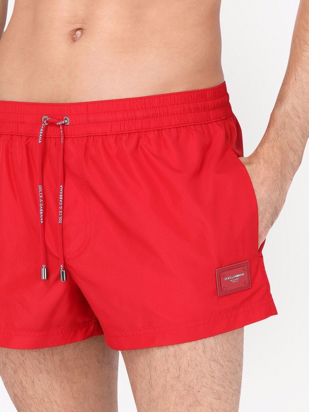 logo-patch swimming shorts - 4