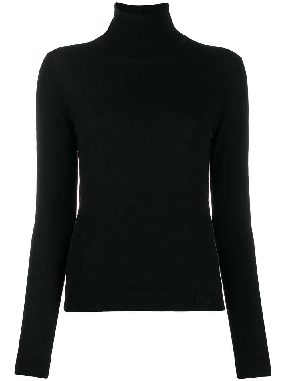 turtleneck fine knit jumper - 1