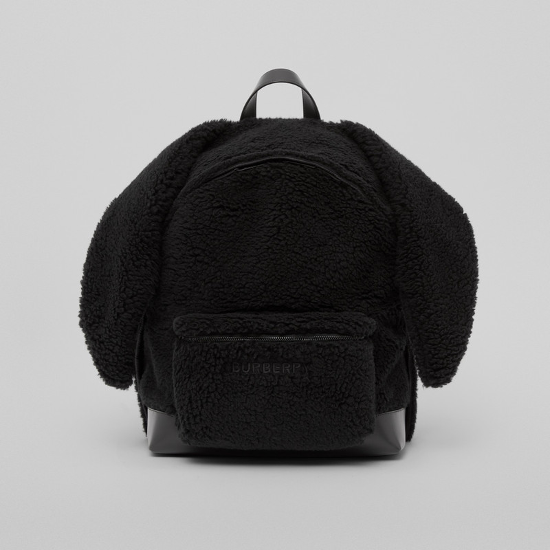 Rabbit Detail Fleece Backpack 1