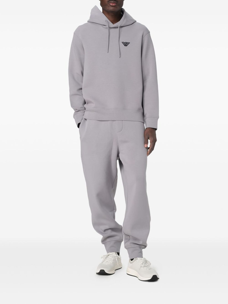 EMPORIO ARMANI logo-print hoodie outlook