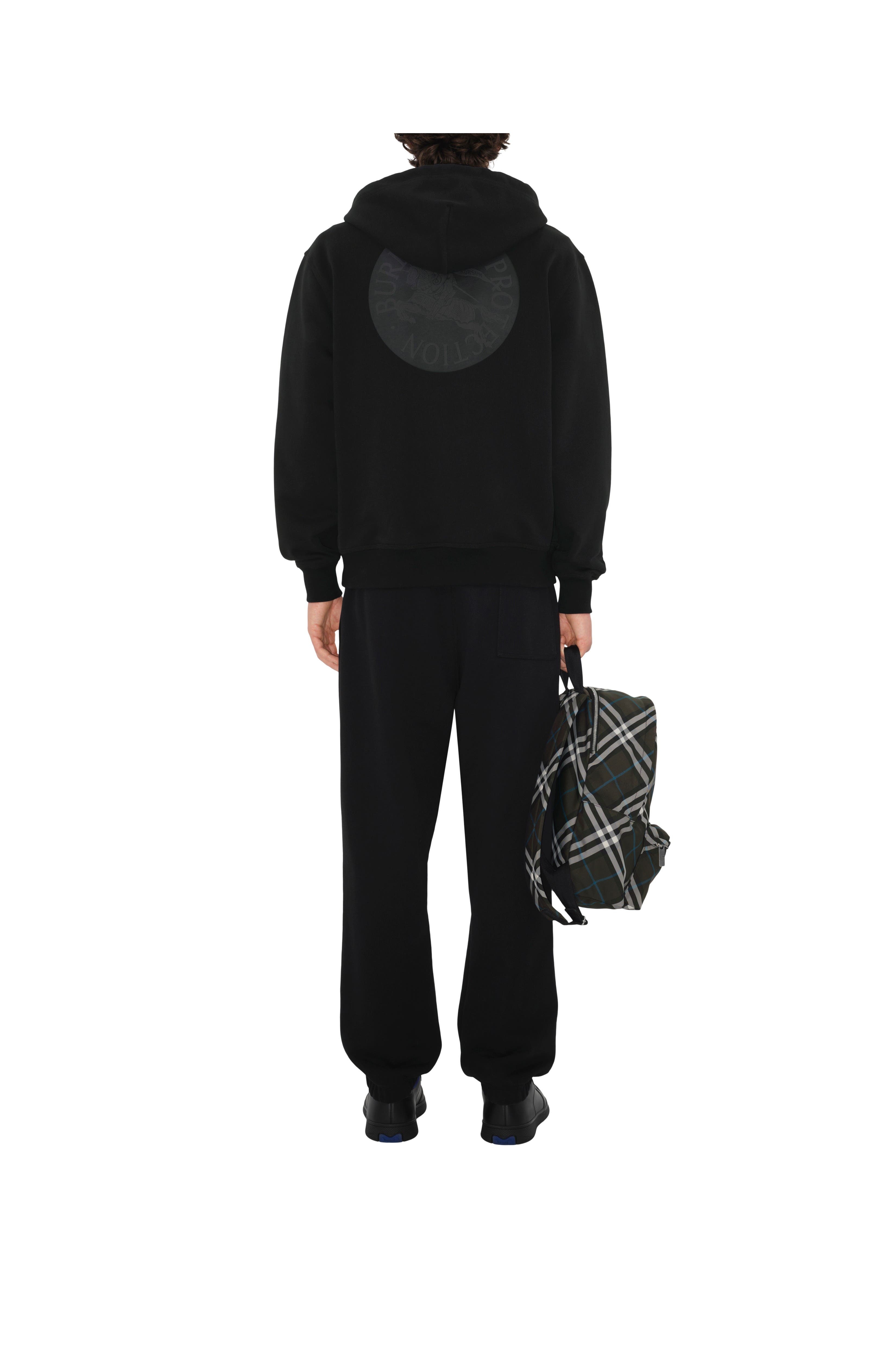 burberry EKD Badge Cotton Jogging Pants in Black at Nordstrom - 4