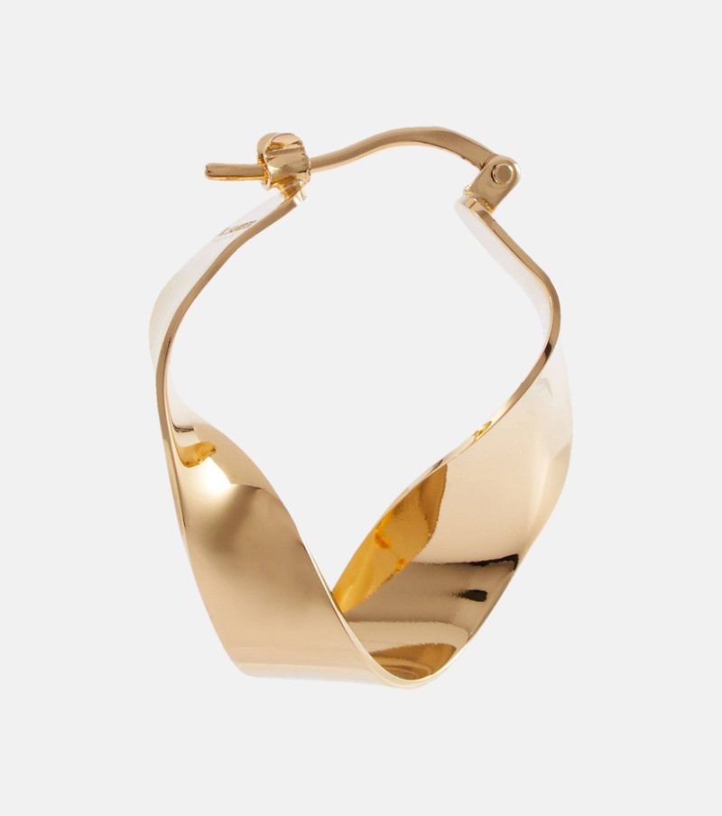 Jil Sander Twisted hoop earrings outlook