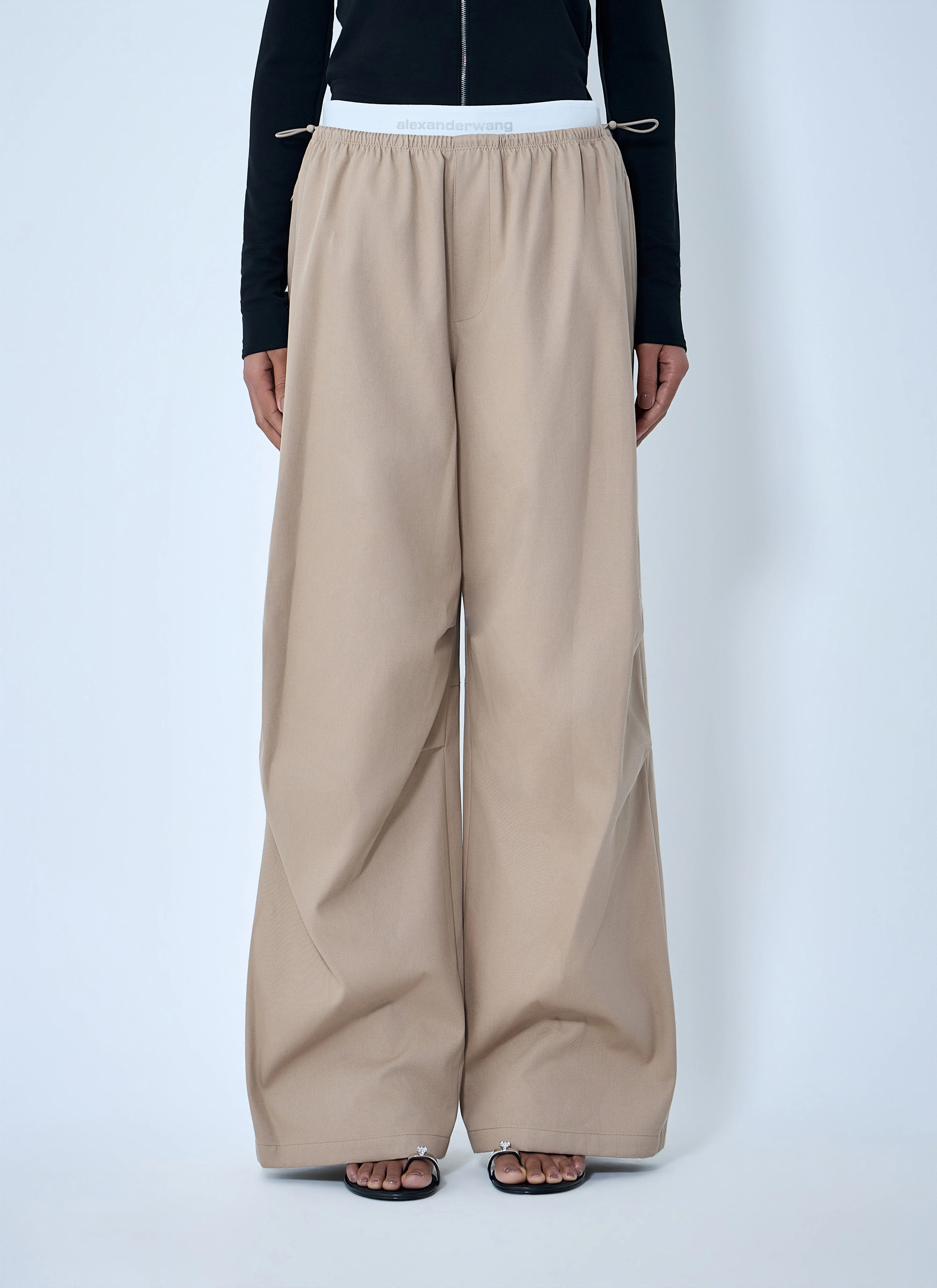 Alexander Wang Women Wide-Leg Elasticated Waist Pants - 1