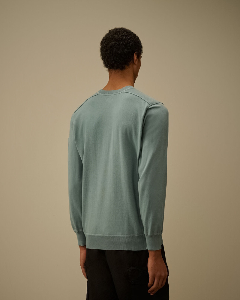 Cotton Sea Island Crewneck Lens Sweater 4