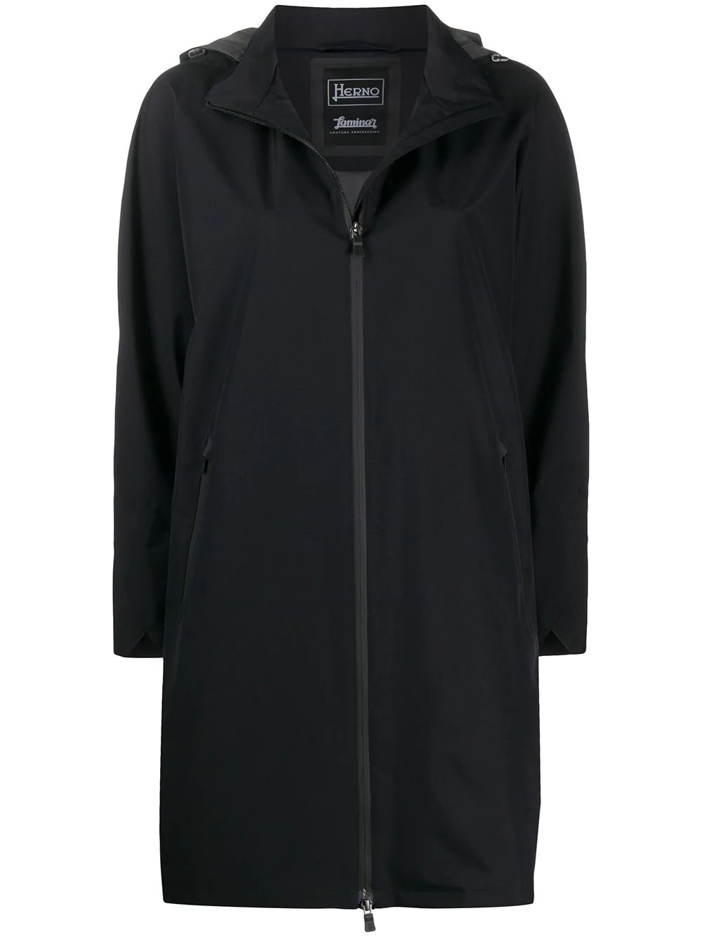 zip front rain jacket - 1