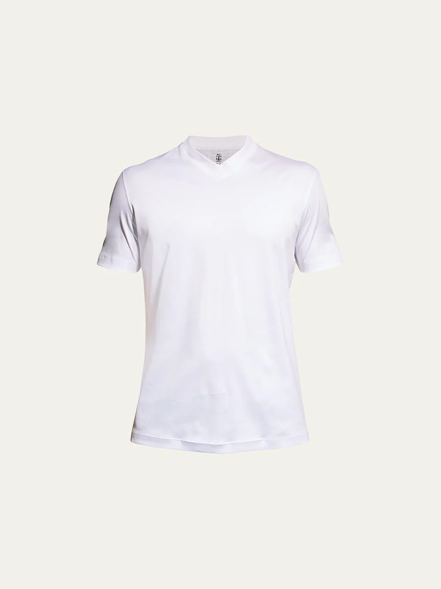 Men's Basic-Fit V-Neck T-Shirt - 1