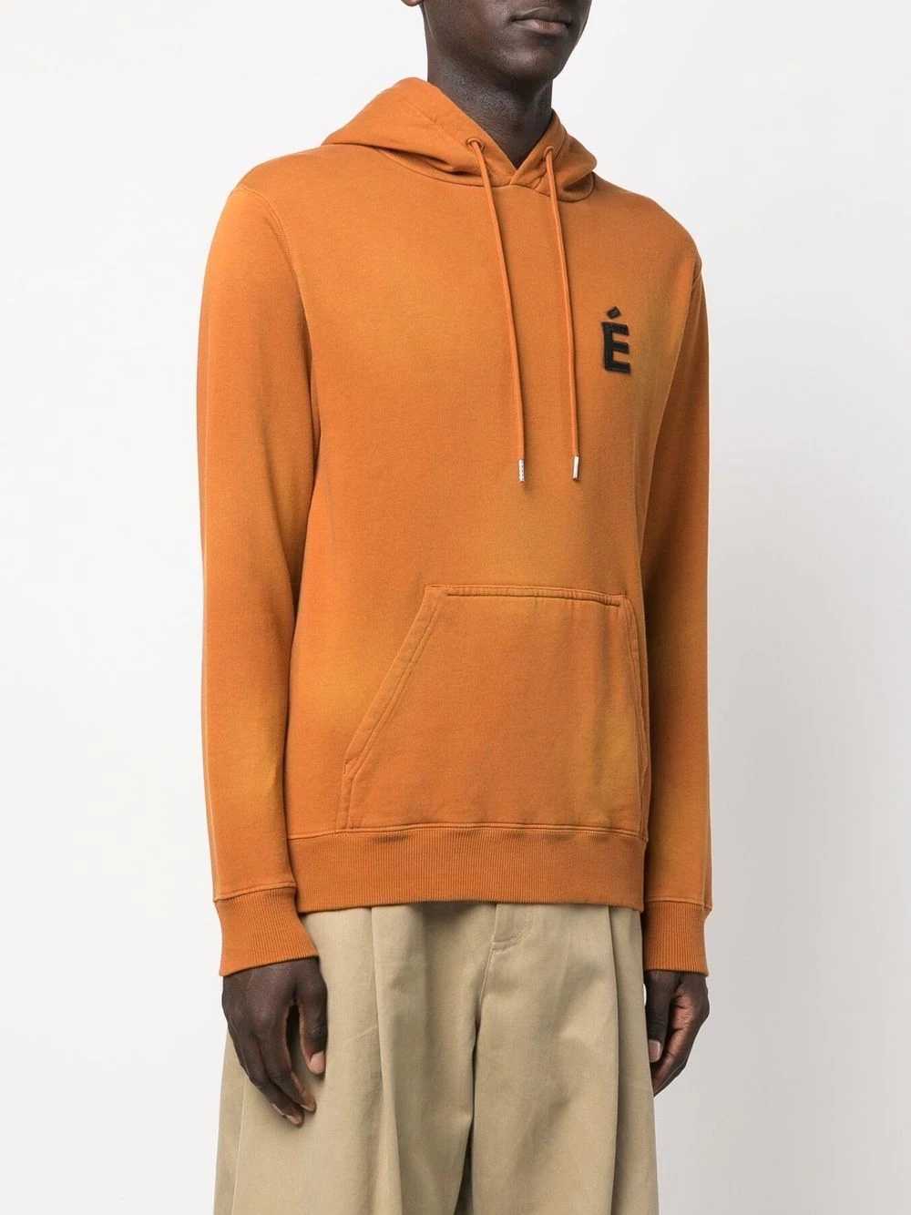 chest logo-patch detail hoodie - 5