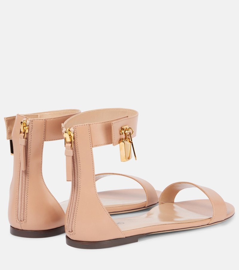 TOM FORD Padlock leather sandals outlook