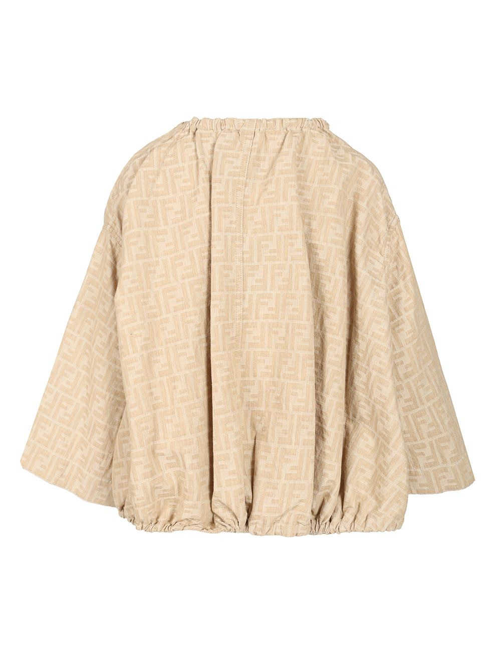 Ff Chambray Jacket Jackets Beige - 2