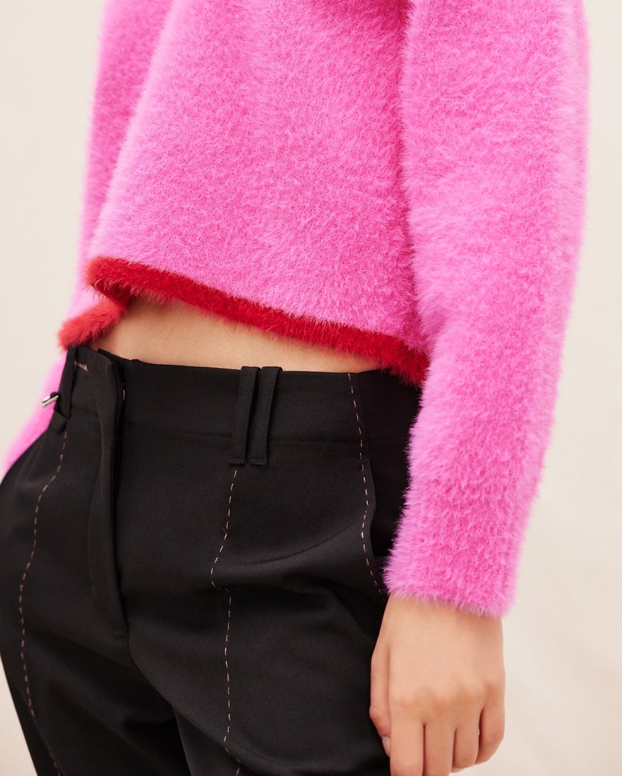 JACQUEMUS Le Polo Neve in Fuchsia