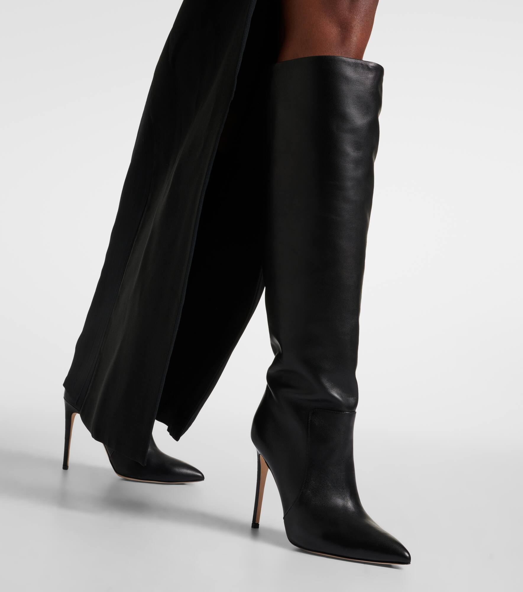 Leather knee-high boots - 4