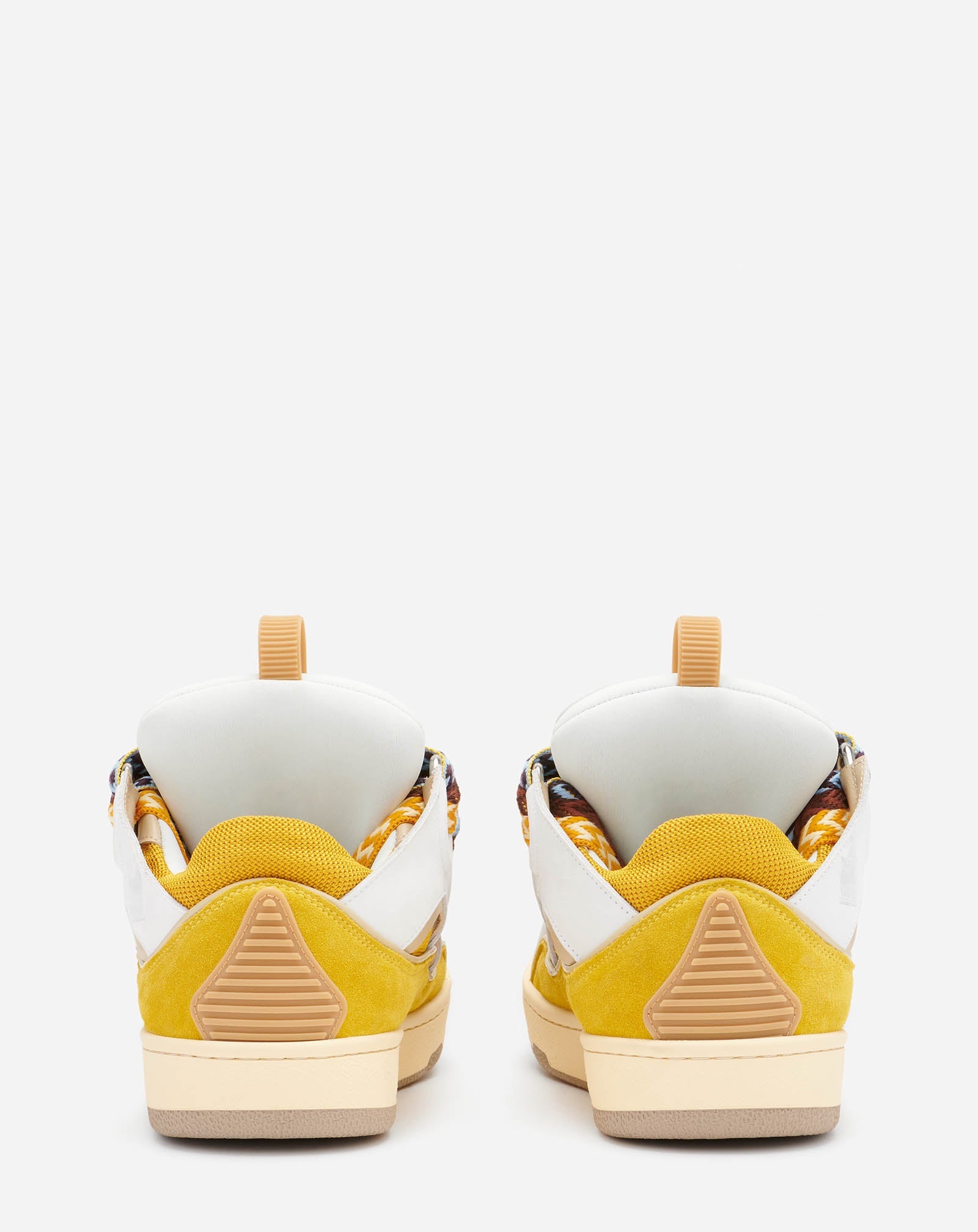 LEATHER CURB SNEAKERS - 5