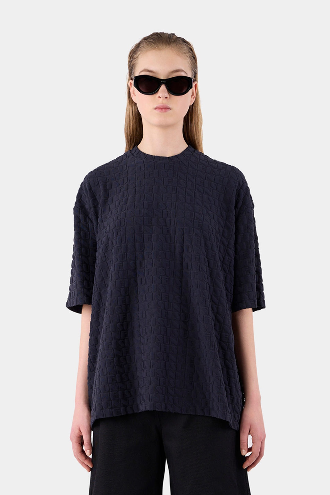 ALLOVER LOGO T-SHIRT / dark navy - 5