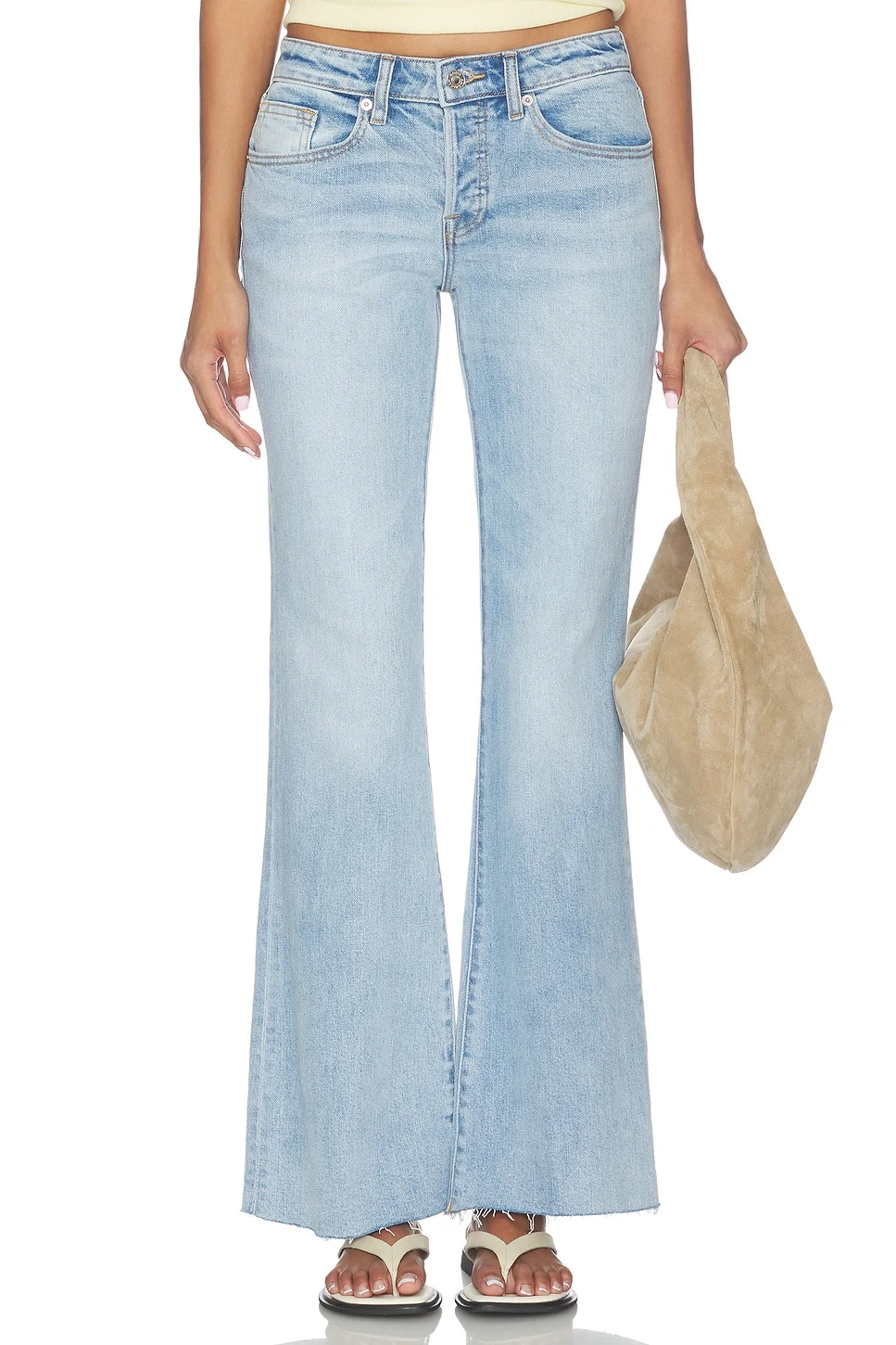 Vintage Low Rise Relaxed Flare Jeans - 1