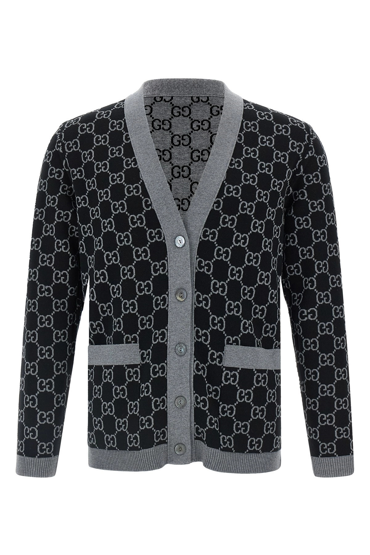 GG jacquard reversible cardigan - 2
