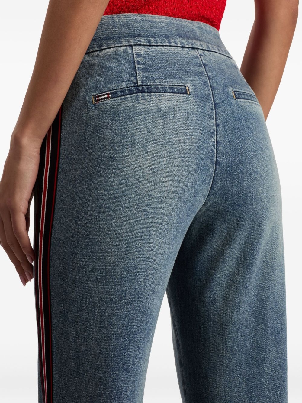 Dylan stripe-detail flared jeans - 5