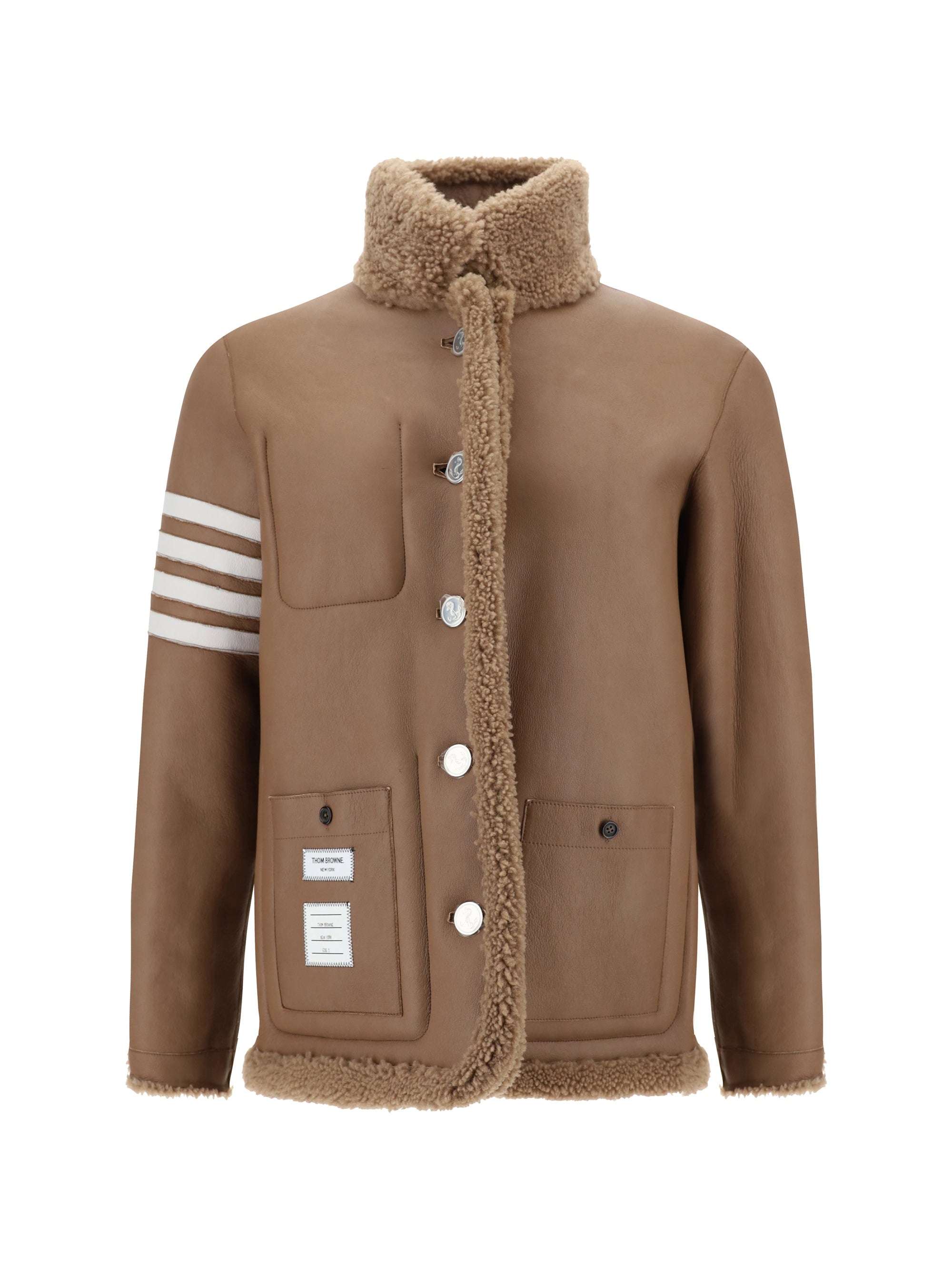 Thom Browne Men Reversible Sheepskin Jacket - 2