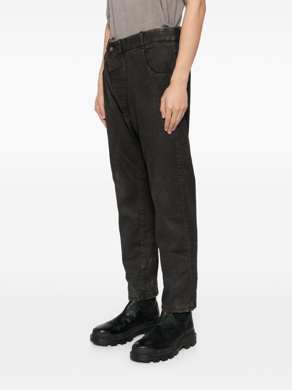 cotton loose-fit trousers - 3