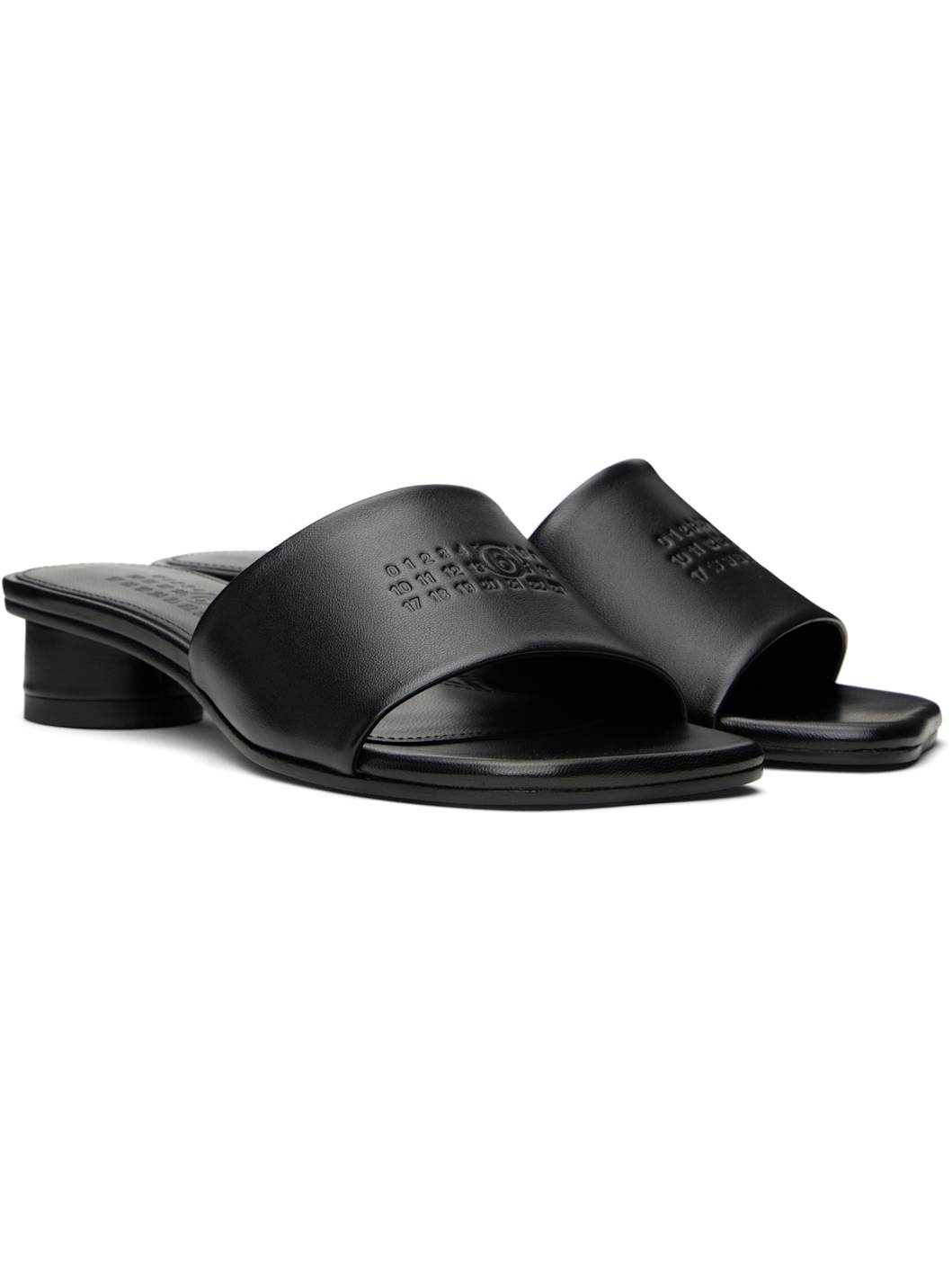 Black Anatomic Heeled Sandals - 4