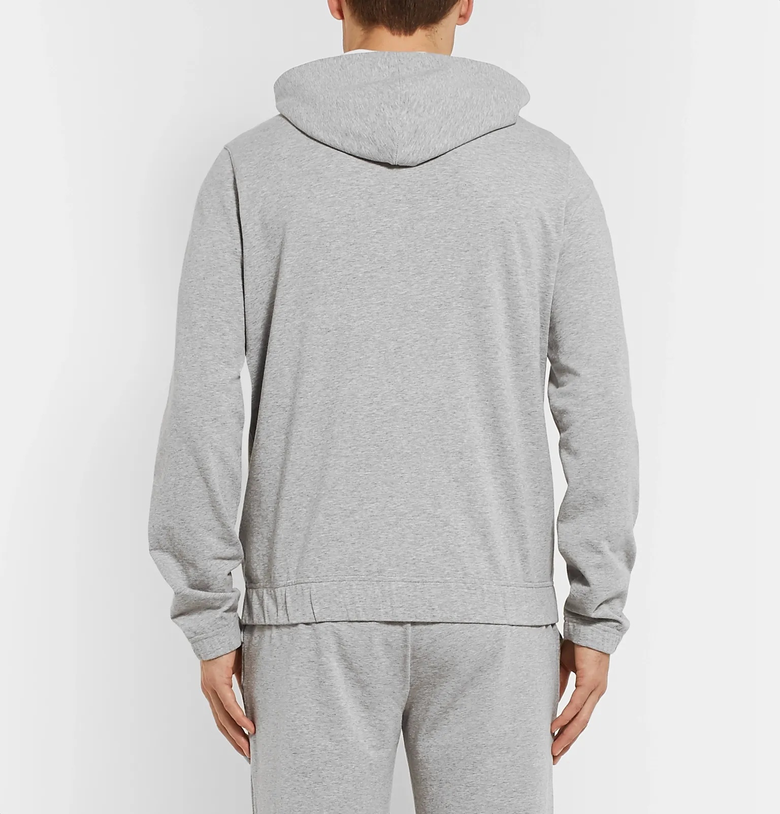 Loopback Stretch-Cotton Jersey Zip-Up Hoodie - 5