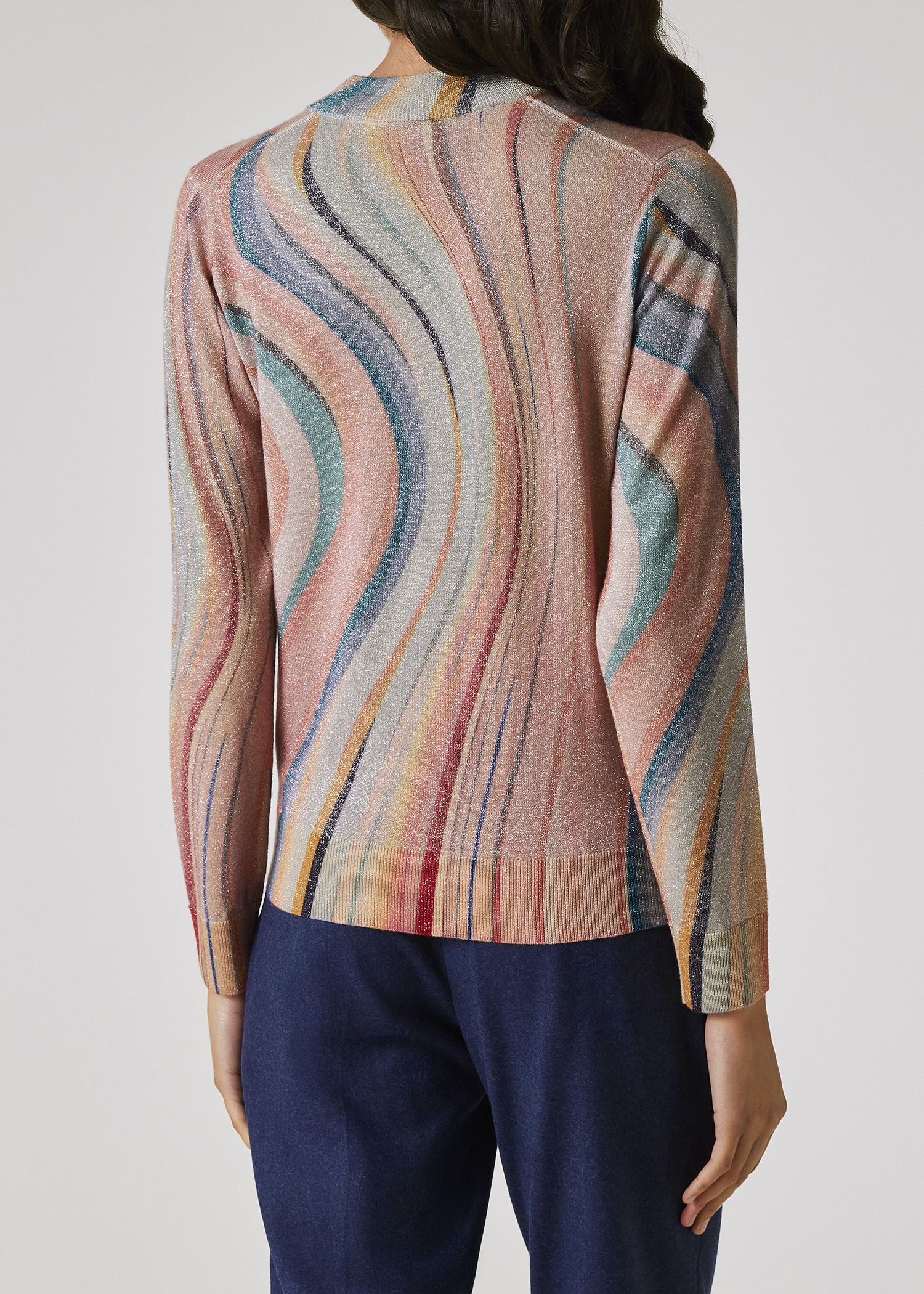 Women's Glitter 'Swirl' Turtle Neck Sweater - 4