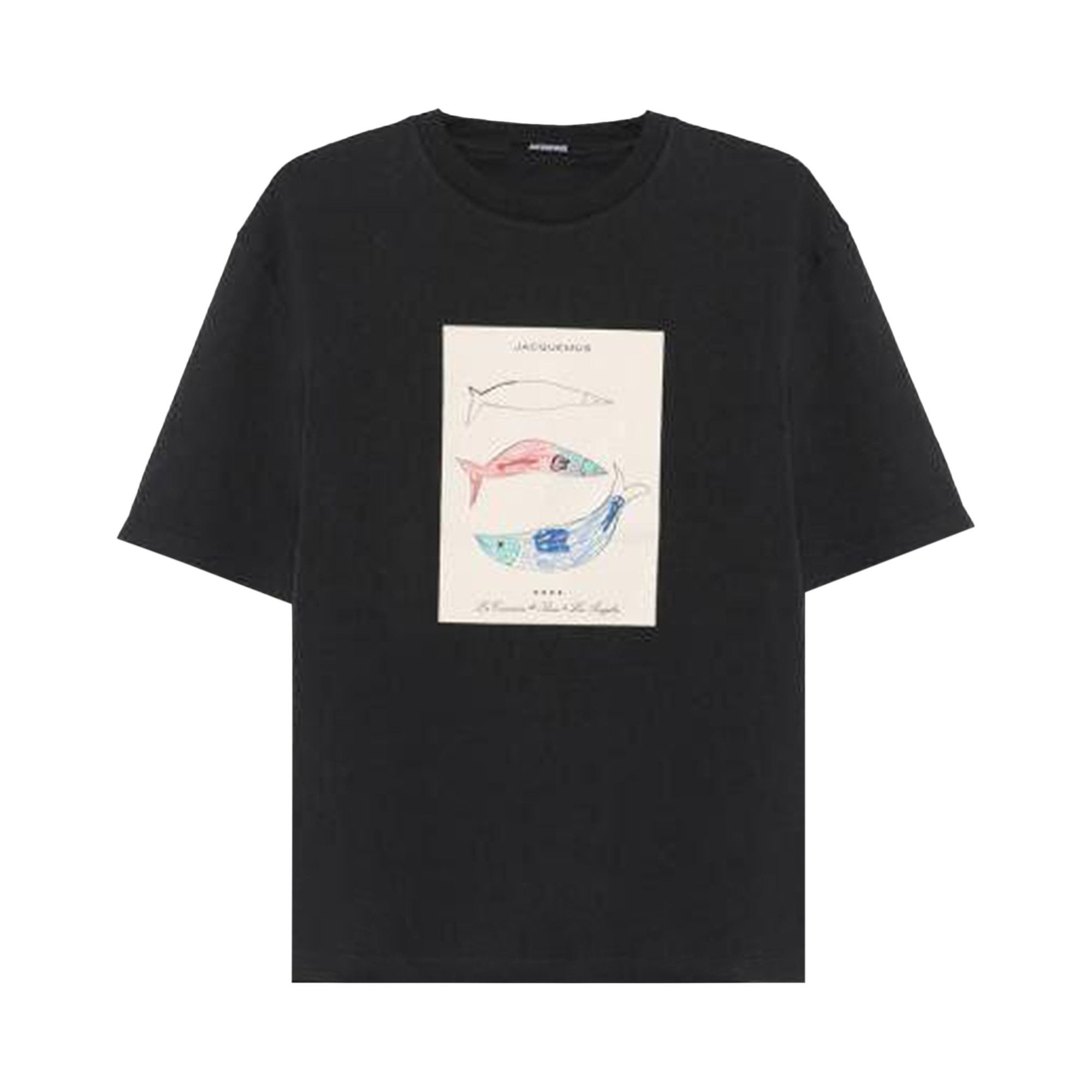 Jacquemus Postcard Printed T-Shirt 'Arty Hotel Navy' - 1