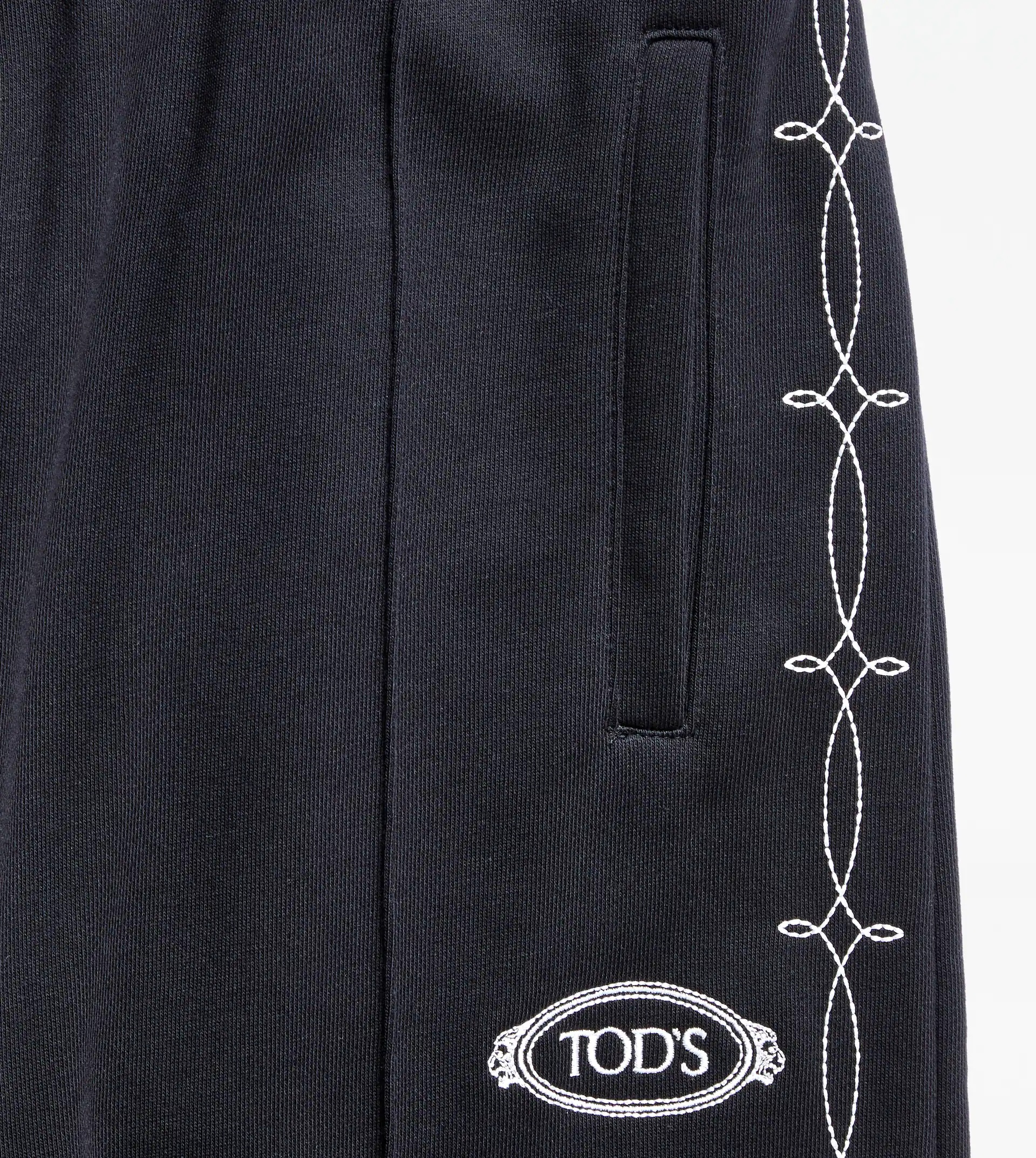 TRACKSUIT TROUSERS IN JERSEY - BLACK - 3