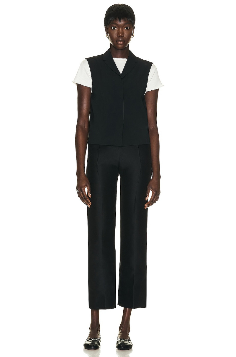 The Row Vestina crepe vest outlook