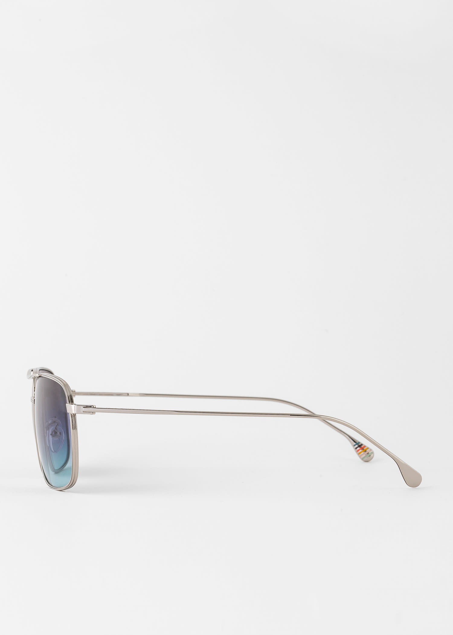 Shiny Silver 'Foster' Sunglasses - 2