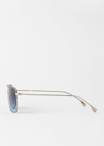 Paul Smith Shiny Silver 'Foster' Sunglasses outlook