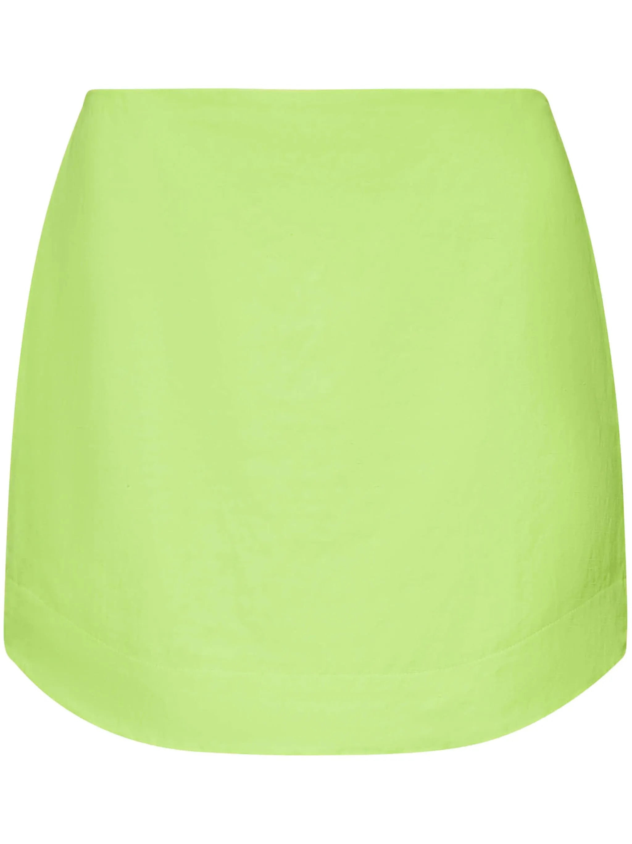 curved-hem mini skirt - 1