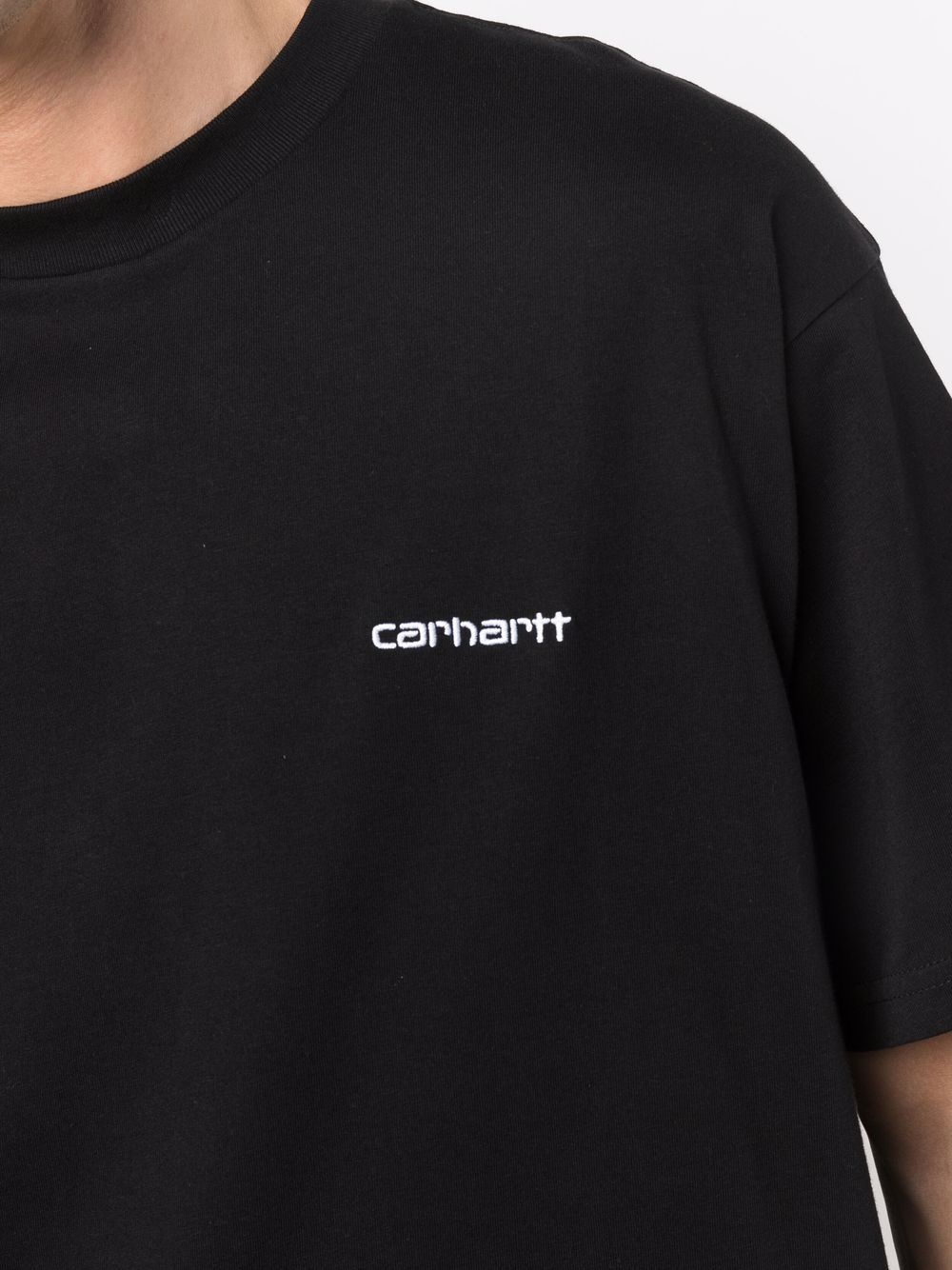 logo-embroidered T-shirt - 5