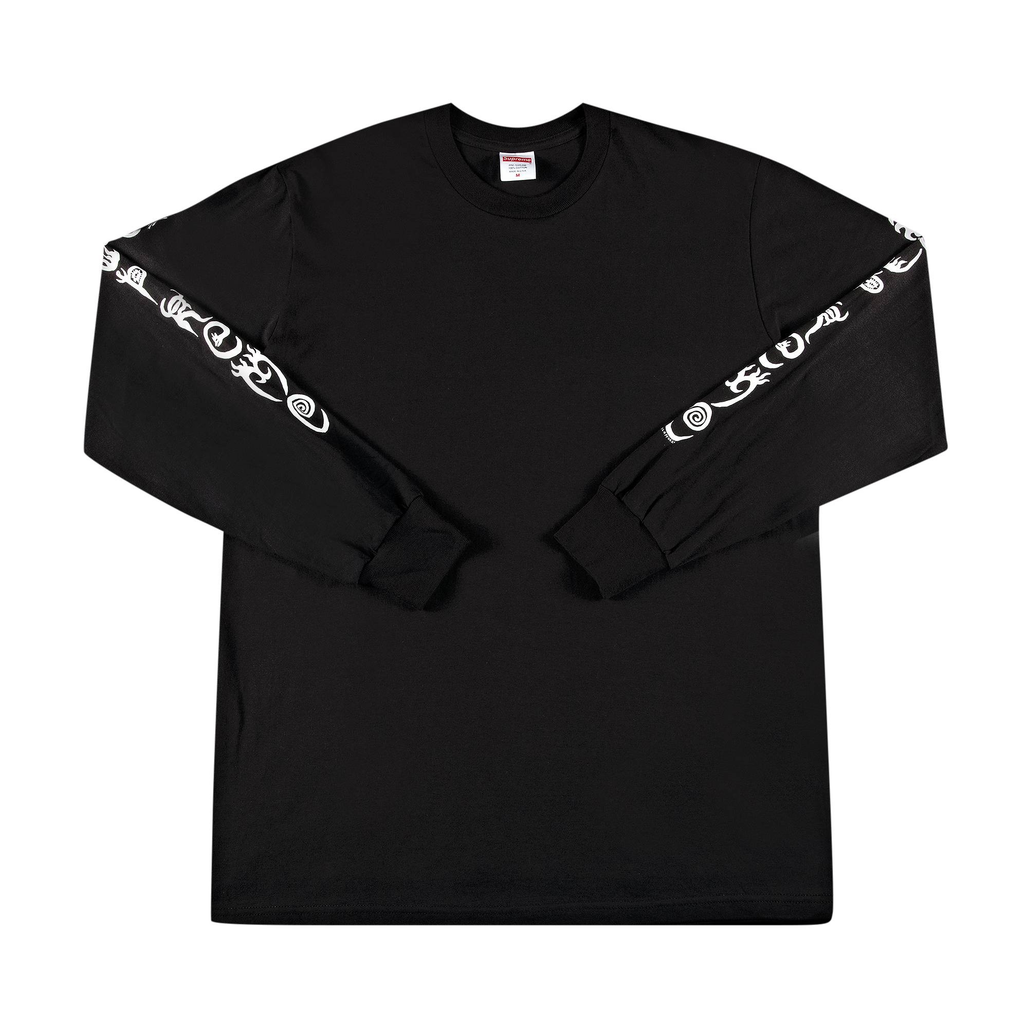 Supreme Supreme Clayton Patterson Long-Sleeve Tee 'Black' | REVERSIBLE