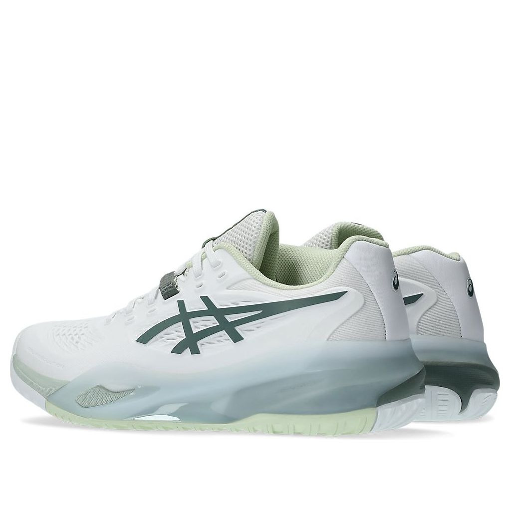 (WMNS) ASICS Gel-Resolution X Wide Tennis 'White Monument Blue' 1042A278-102 - 4