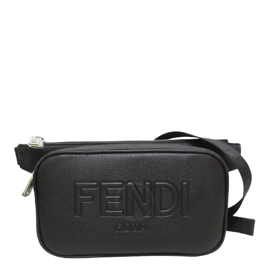 Fendi Embossed Logo Leather Belt Bag - 1