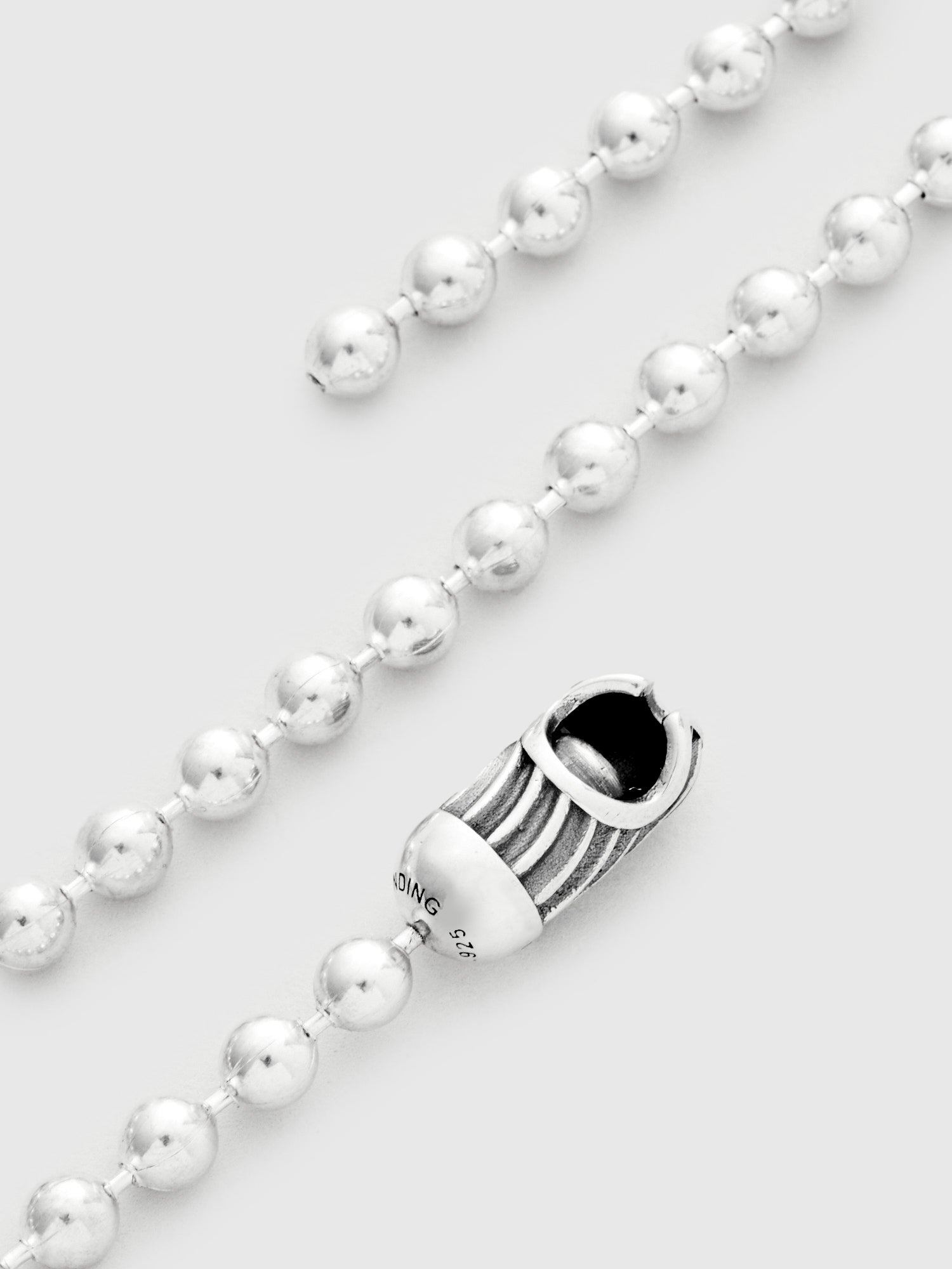 Desert Sessions Poplock Ball Chain Necklace in Sterling Silver - 5