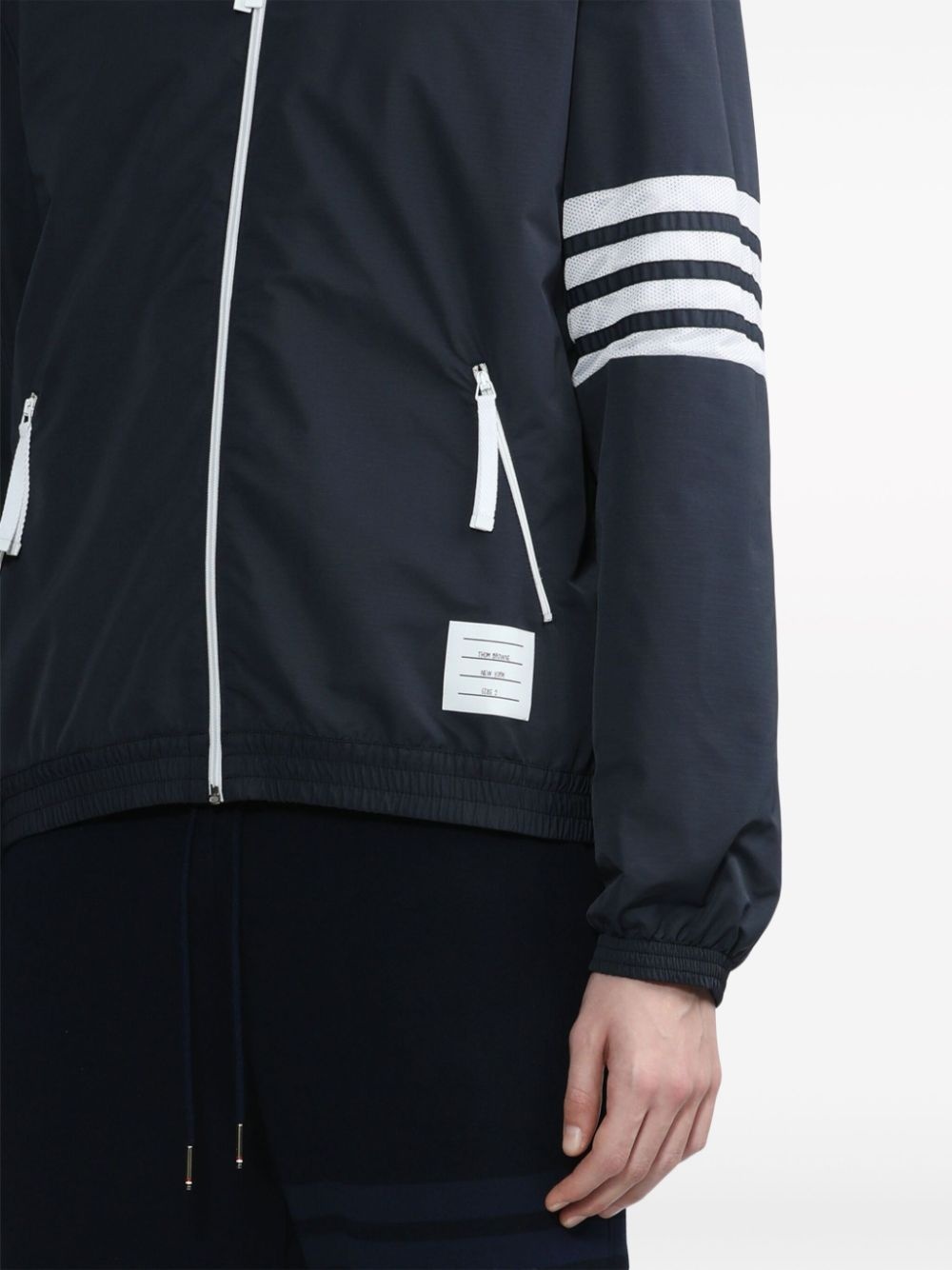 4-Bar stripe hooded jacket - 5