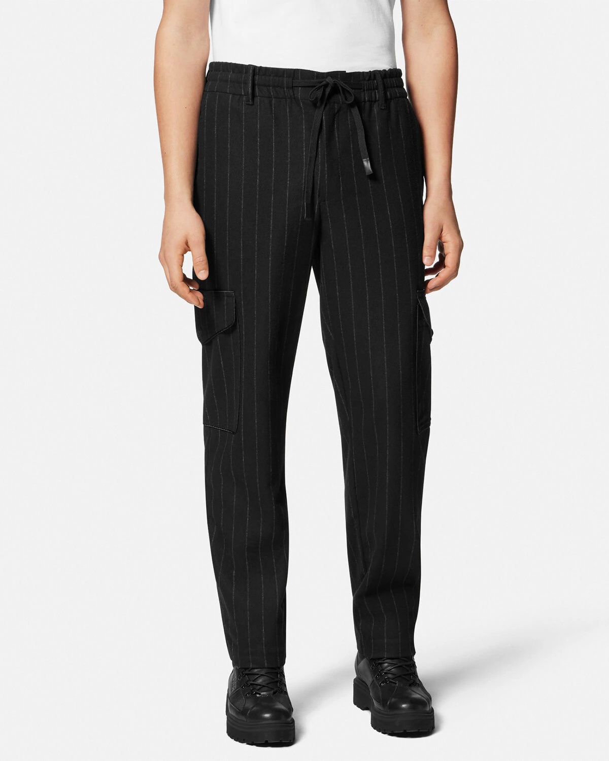 Striped Cargo Trousers - 3