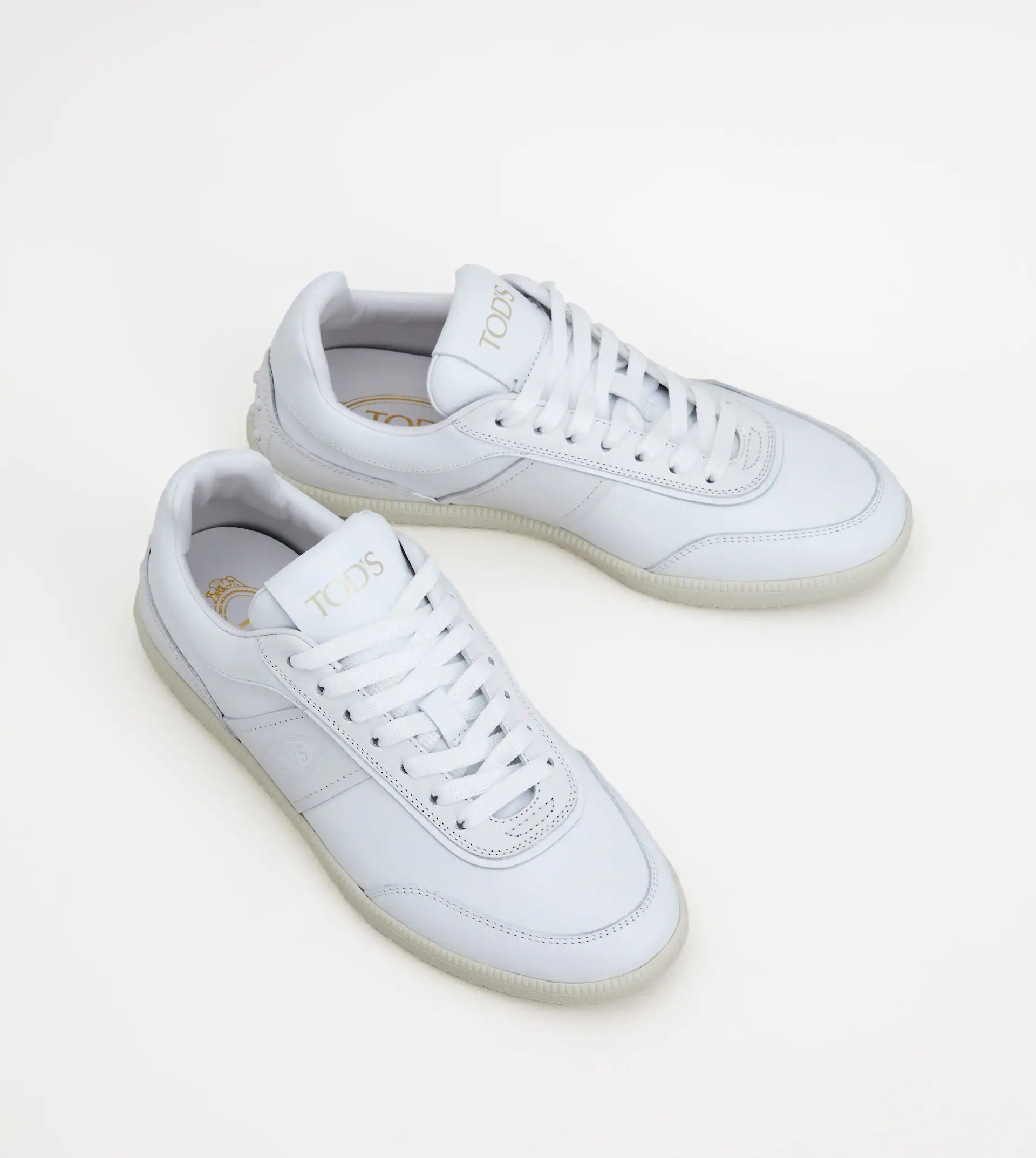TOD’S TABS SNEAKERS IN LEATHER - WHITE - 4