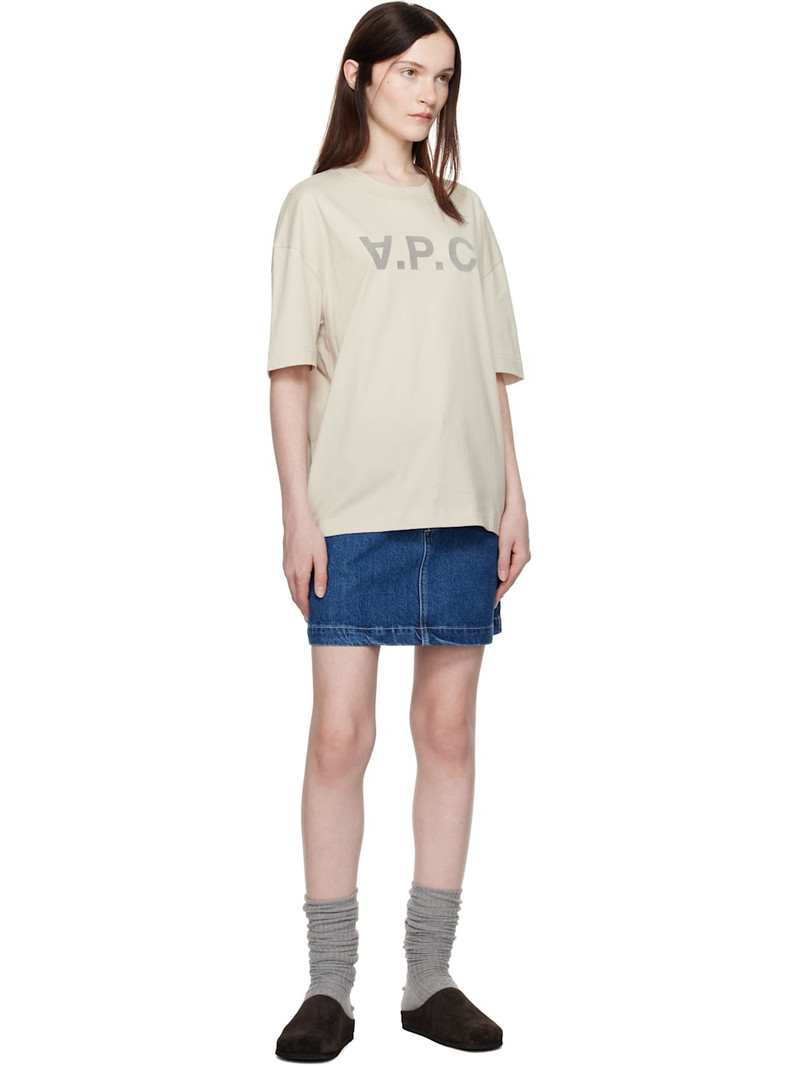 A.P.C. Blue Christie Denim Miniskirt outlook