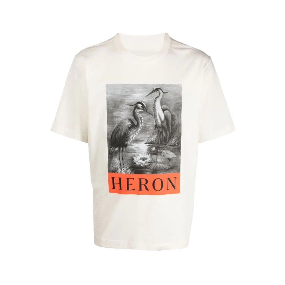★Heron Preston★ Logo Graphic Print Short Sleeve T-Shirt Bl Luxury t-shirt for men - Heron Preston black t-shirt with