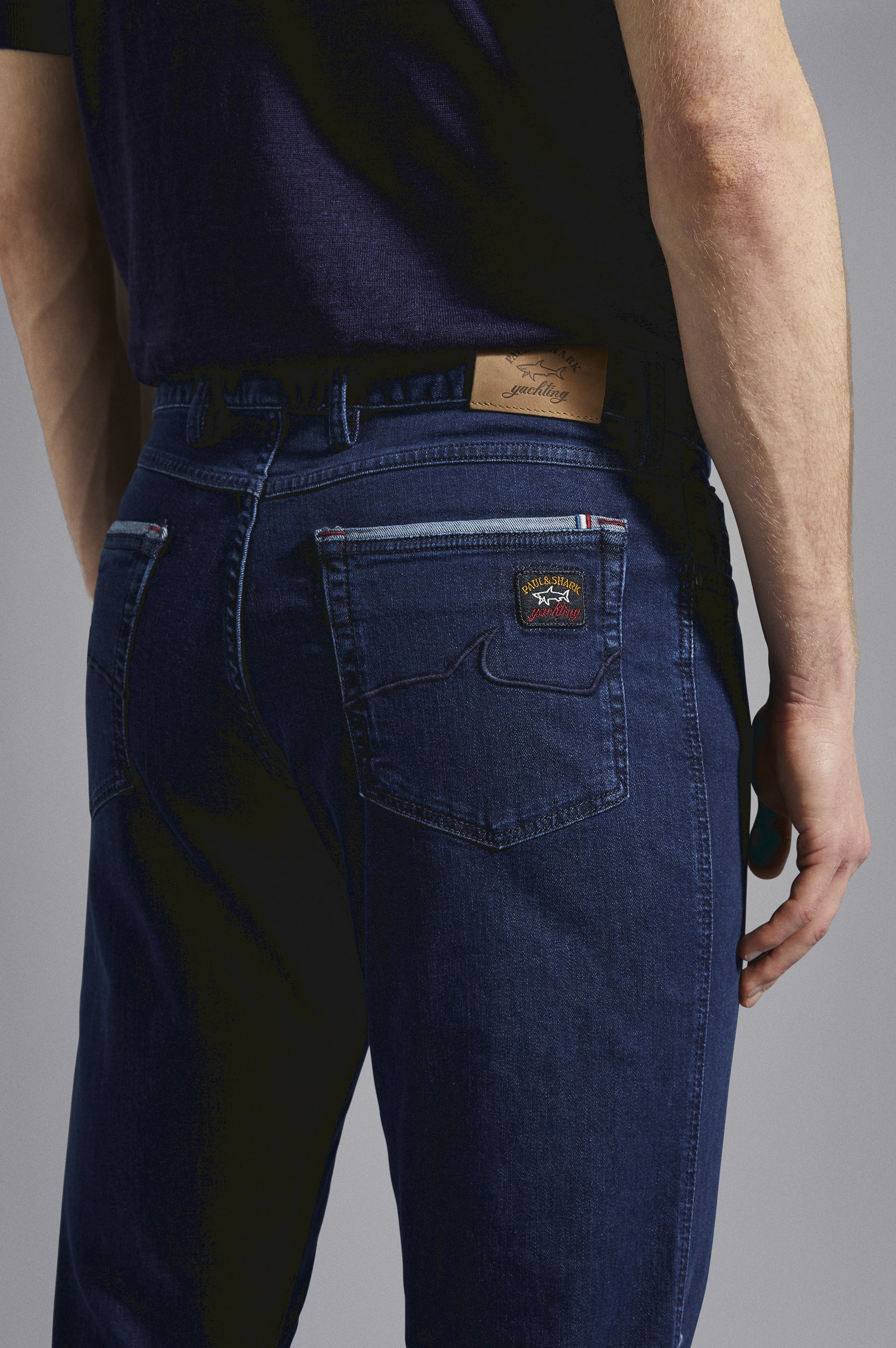 STRETCH COTTON DENIM JEANS - 4