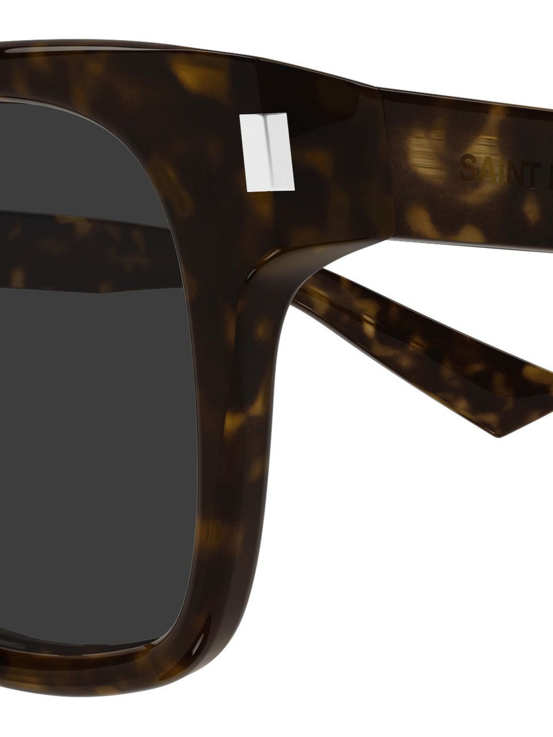 square-frame tortoiseshell sunglasses 3