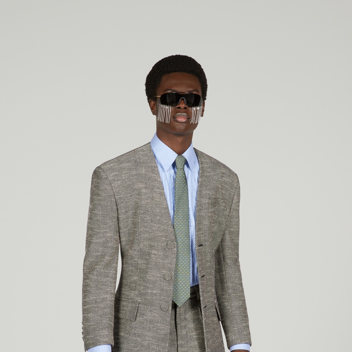 GG silk jacquard tie - 3
