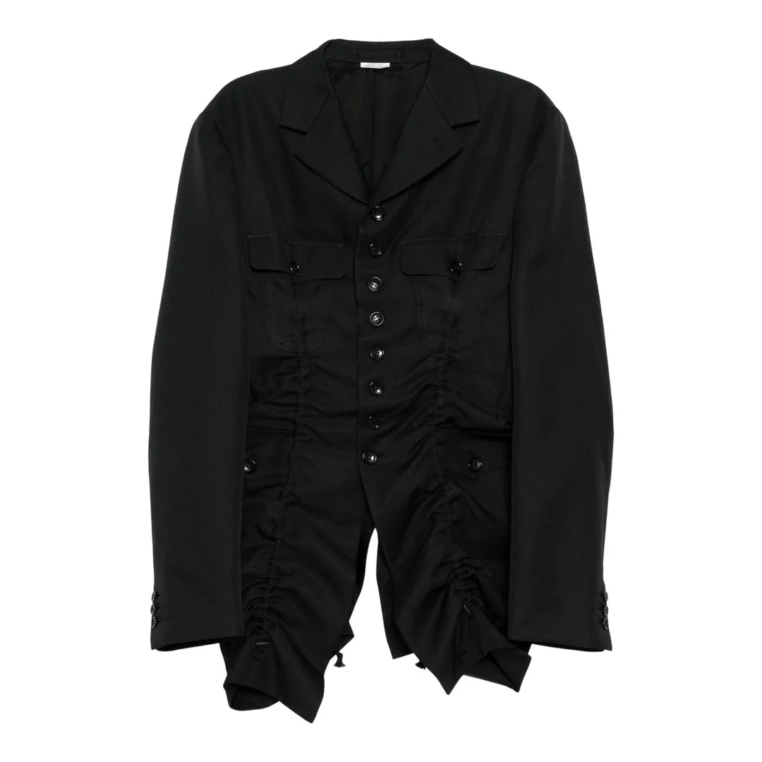 Polyester Gabardine Gathered Jacket - 1