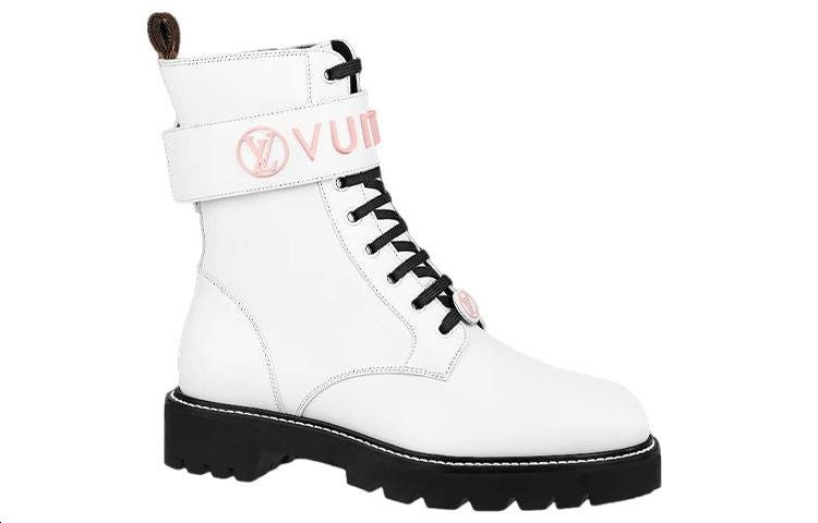 (WMNS) LOUIS VUITTON Territory Boots 'White' 1A9Q9I - 2