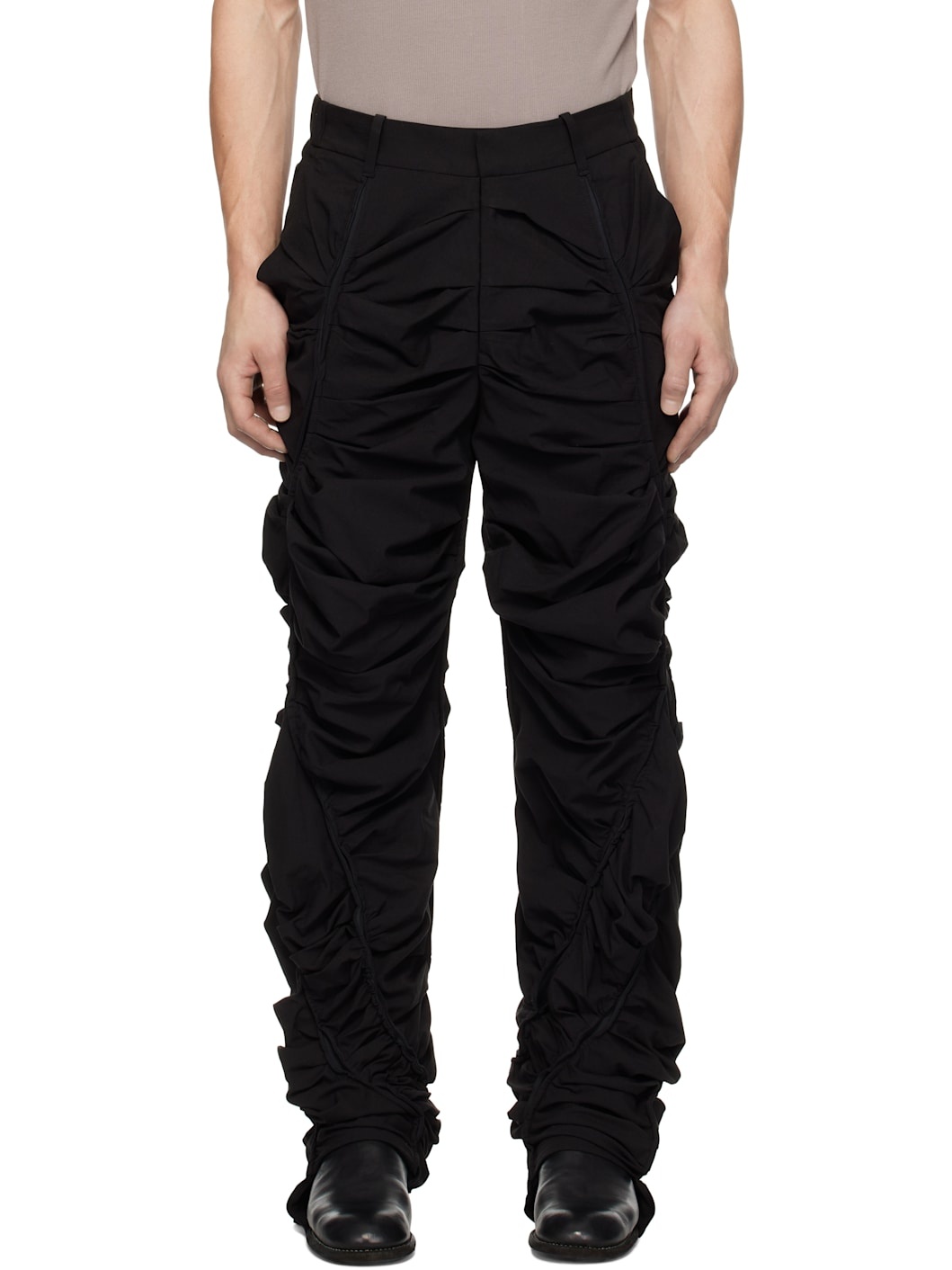Black 7.0 Technical Left Trousers - 1