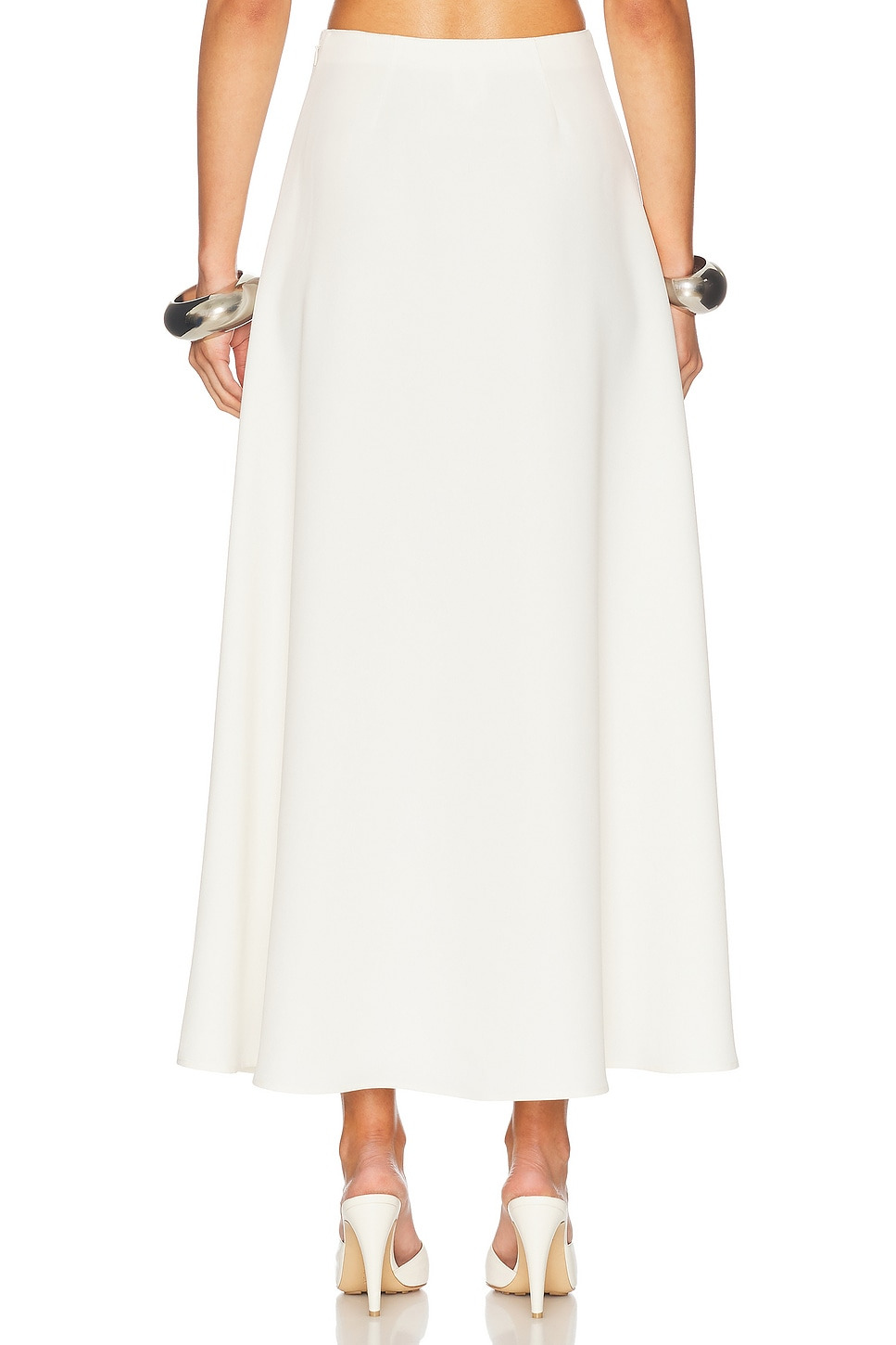 The Heavy Crepe Midi Skirt - 4