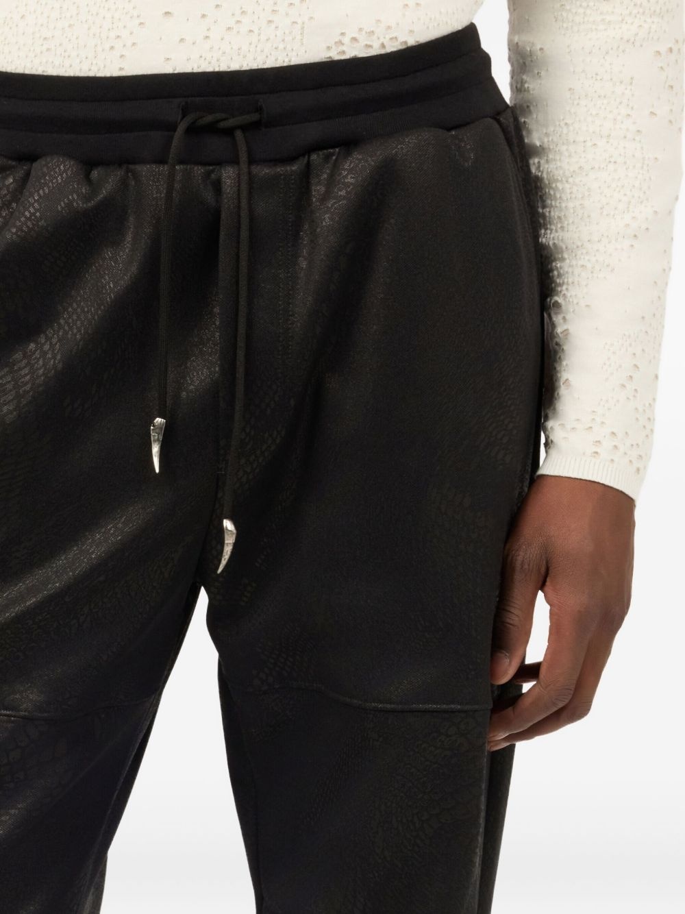 patterned-jacquard trousers - 5